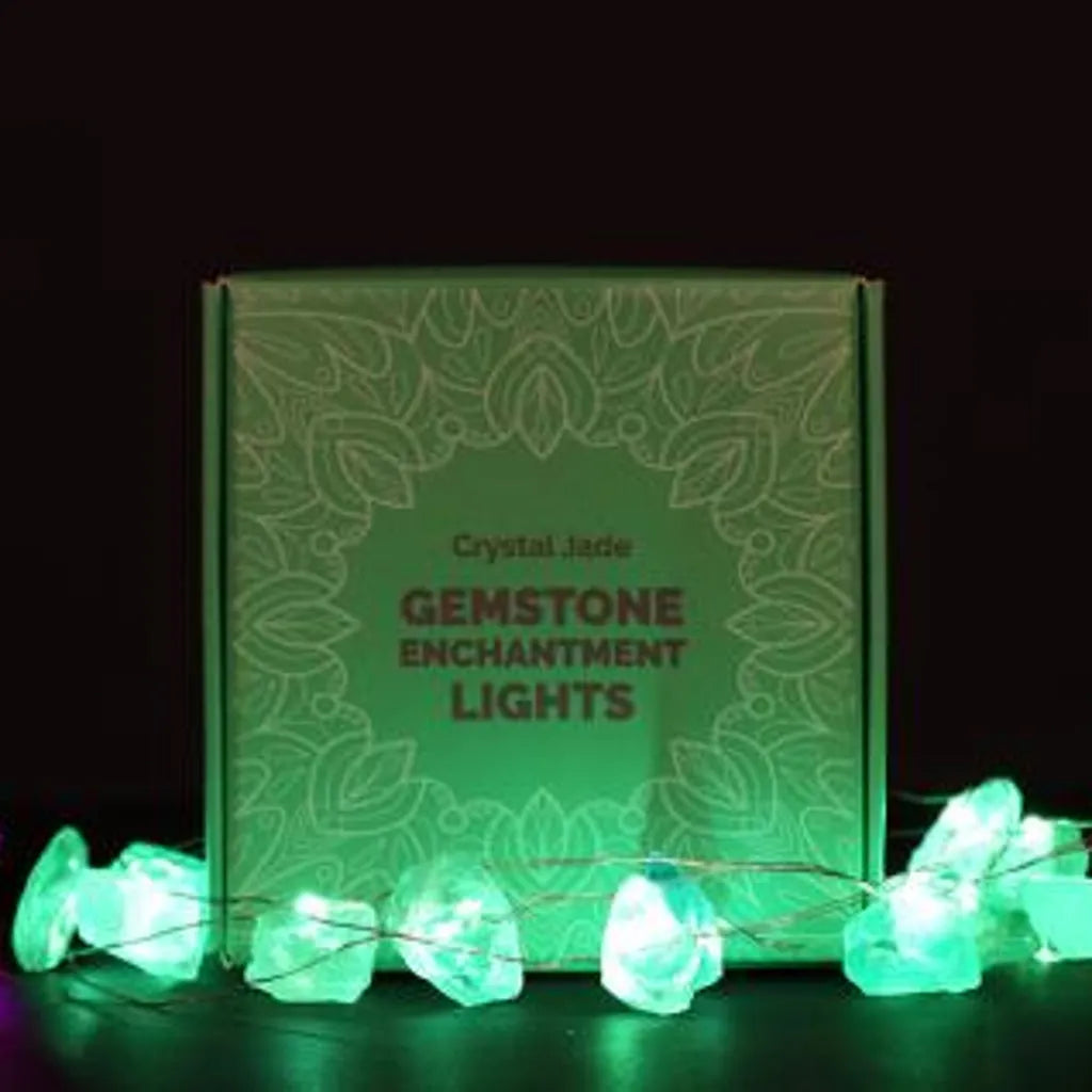 Ancient Wisdom Gemstone Lights - Crystal Fairy Lights - Quartz Jade Amethyst & Celestite Home & Garden > Lighting > Light Ropes & Strings > Gemstone Lights emmy-jane-boutique.myshopify.com