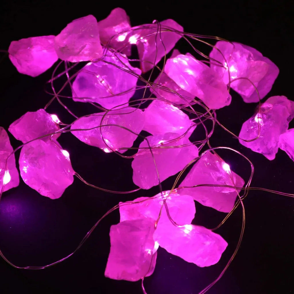 Ancient Wisdom Gemstone Lights - Crystal Fairy Lights - Quartz Jade Amethyst & Celestite Home & Garden > Lighting > Light Ropes & Strings > Gemstone Lights emmy-jane-boutique.myshopify.com