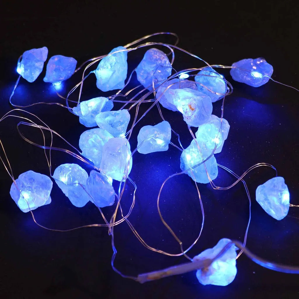 Ancient Wisdom Gemstone Lights - Crystal Fairy Lights - Quartz Jade Amethyst & Celestite Home & Garden > Lighting > Light Ropes & Strings > Gemstone Lights emmy-jane-boutique.myshopify.com