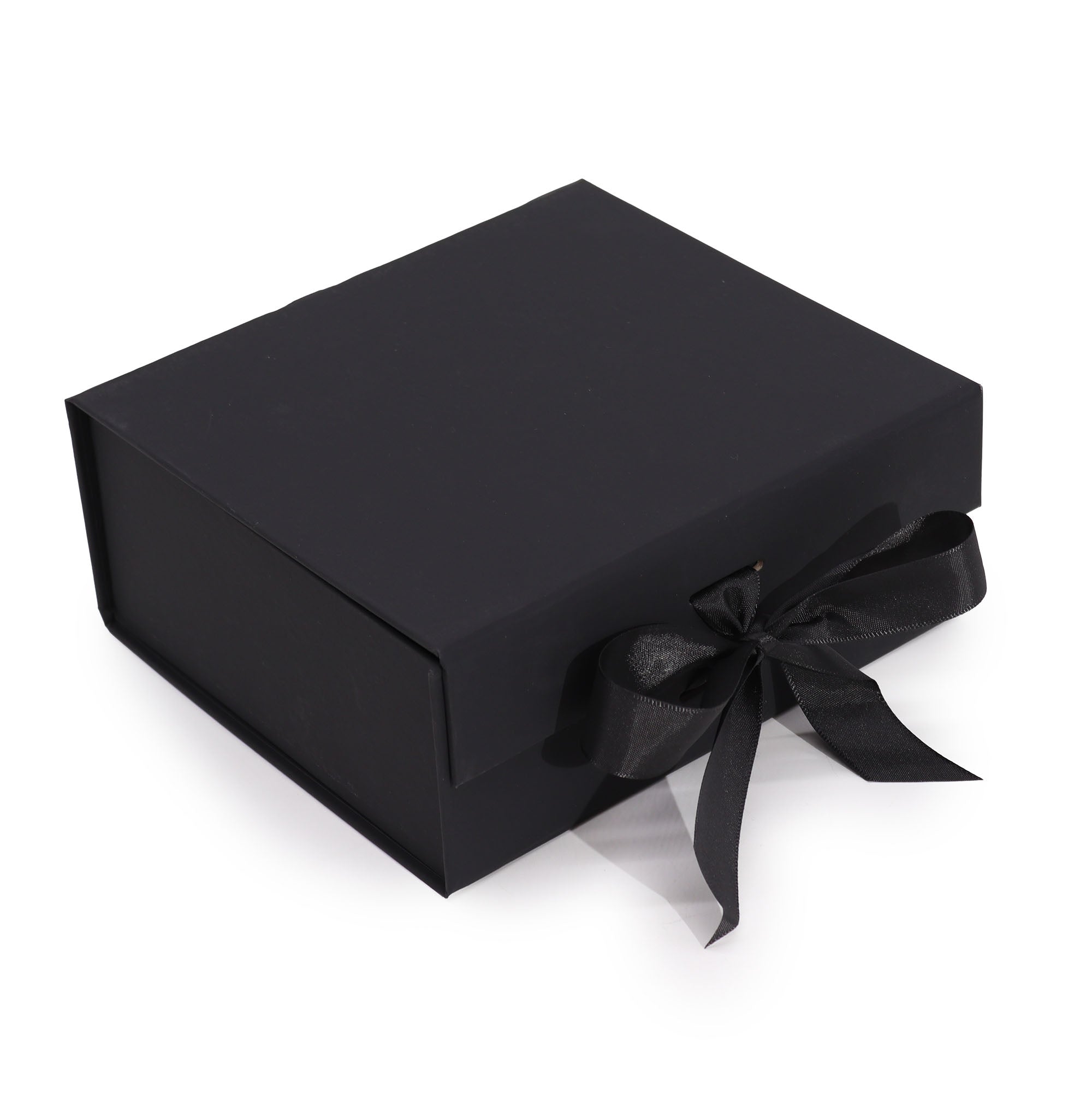 Flat-Packed Gift Boxes with Ribbons - 3 Sizes 5 Colours