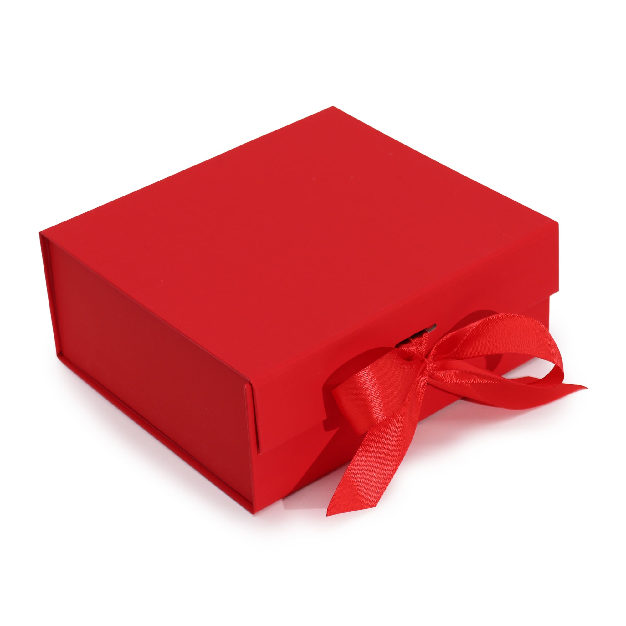 Flat-Packed Gift Boxes with Ribbons - 3 Sizes 5 Colours