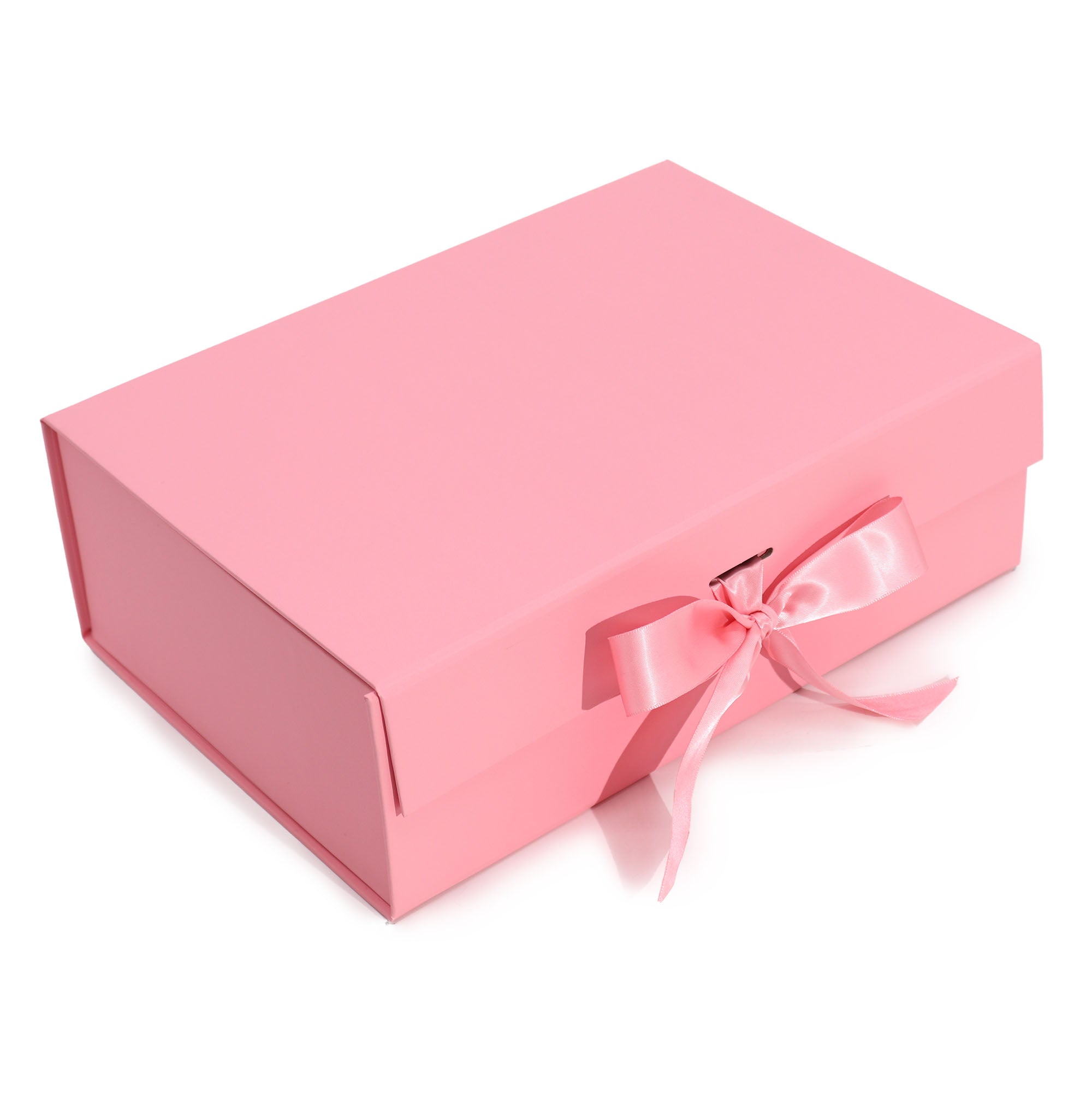 Flat-Packed Gift Boxes with Ribbons - 3 Sizes 5 Colours