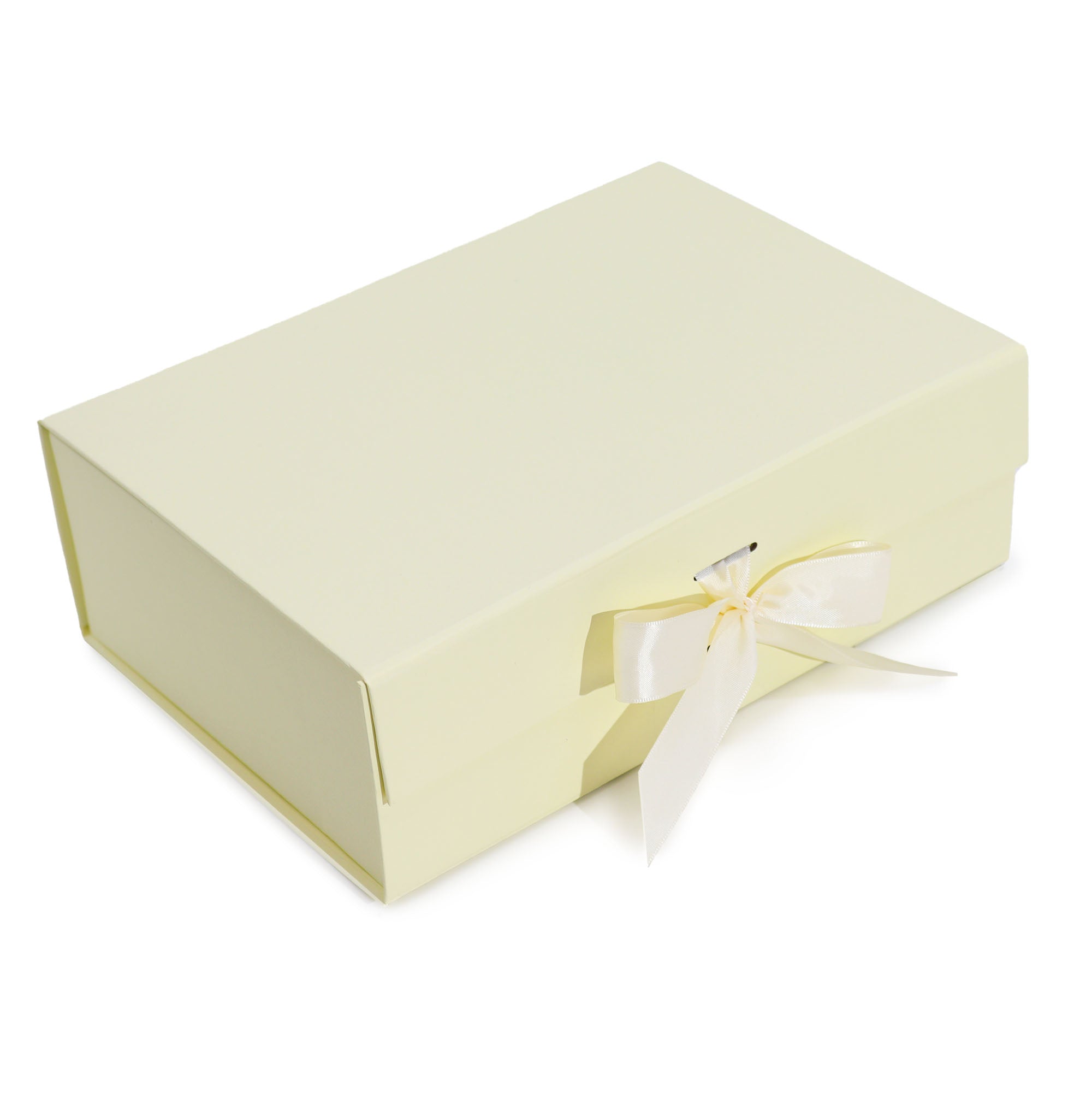 Flat-Packed Gift Boxes with Ribbons - 3 Sizes 5 Colours