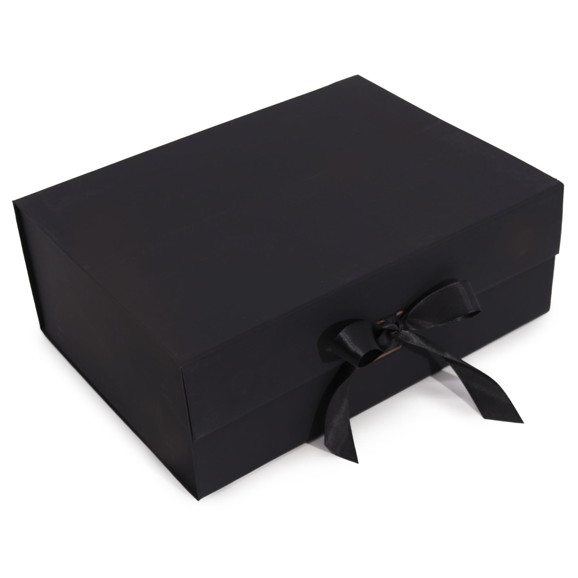 Flat-Packed Gift Boxes with Ribbons - 3 Sizes 5 Colours