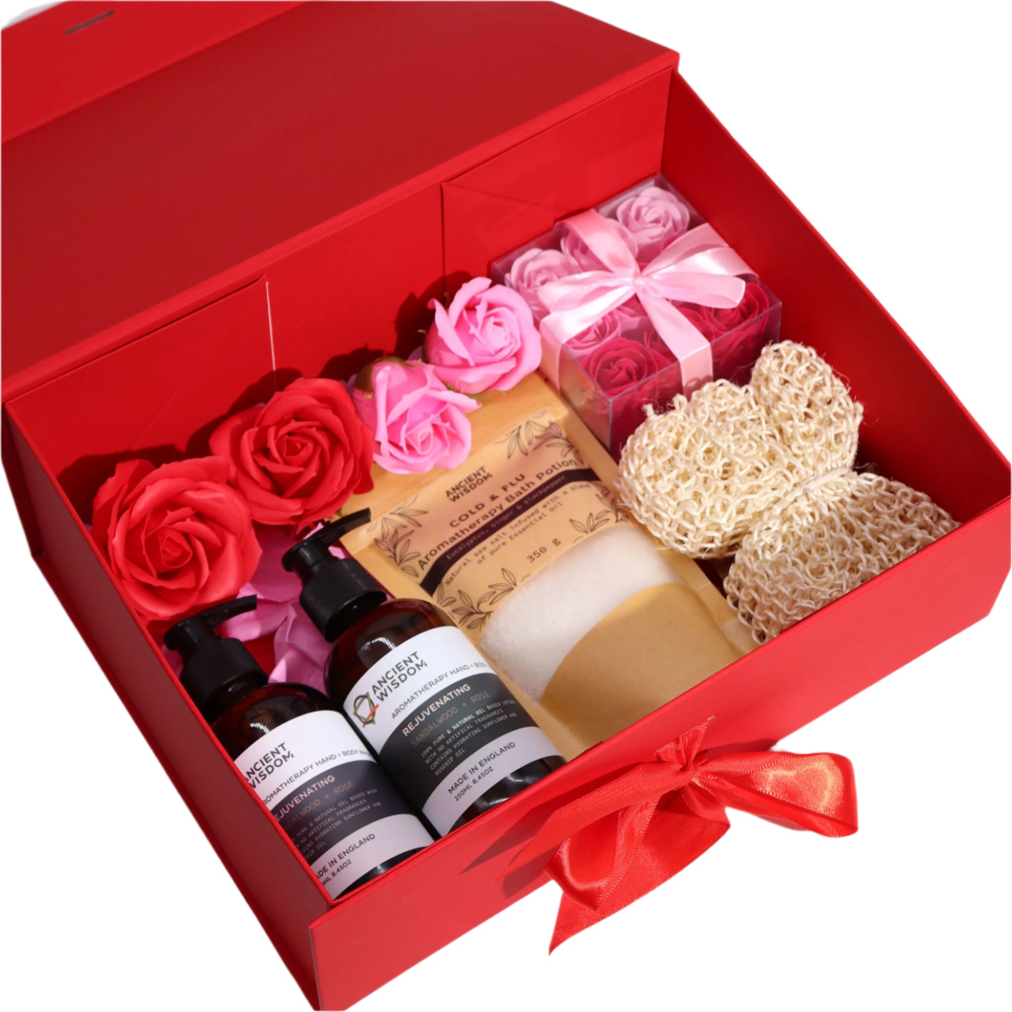 Flat-Packed Gift Boxes with Ribbons - 3 Sizes 5 Colours