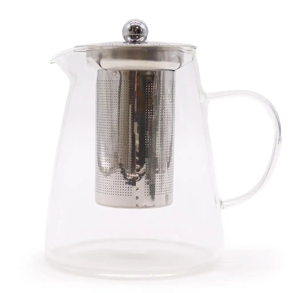 Emmy Jane Glass Infuser Teapot - Herbal Tea Maker - Steel and Glass Home & Garden > Kitchen & Dining > Tableware > Coffee Servers & Tea Pots - Teapots > Glass Infuser Teapots > Herbal Tea Makers > Steel and Glass Teapots emmy-jane-boutique.myshopify.com