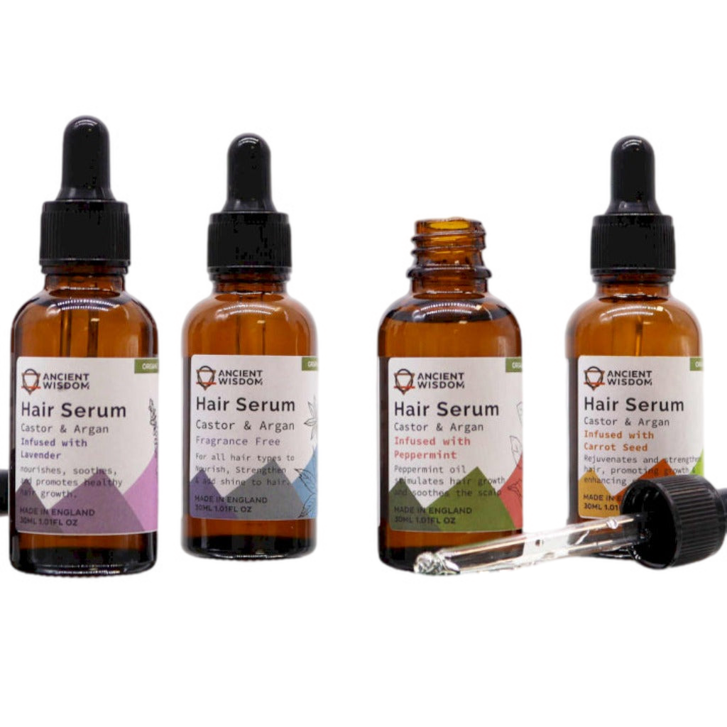 Emmy Jane - Ancient Wisdom - Organic Hair Serums - Vegan-Friendly - Argan Oil & Pure Essential Oils. Expand your hair care routine with our premium, organic hair serum collection. Each vegan-friendly formula blends high-quality ingredients to address specific hair needs, making them a perfect solution for all hair types.