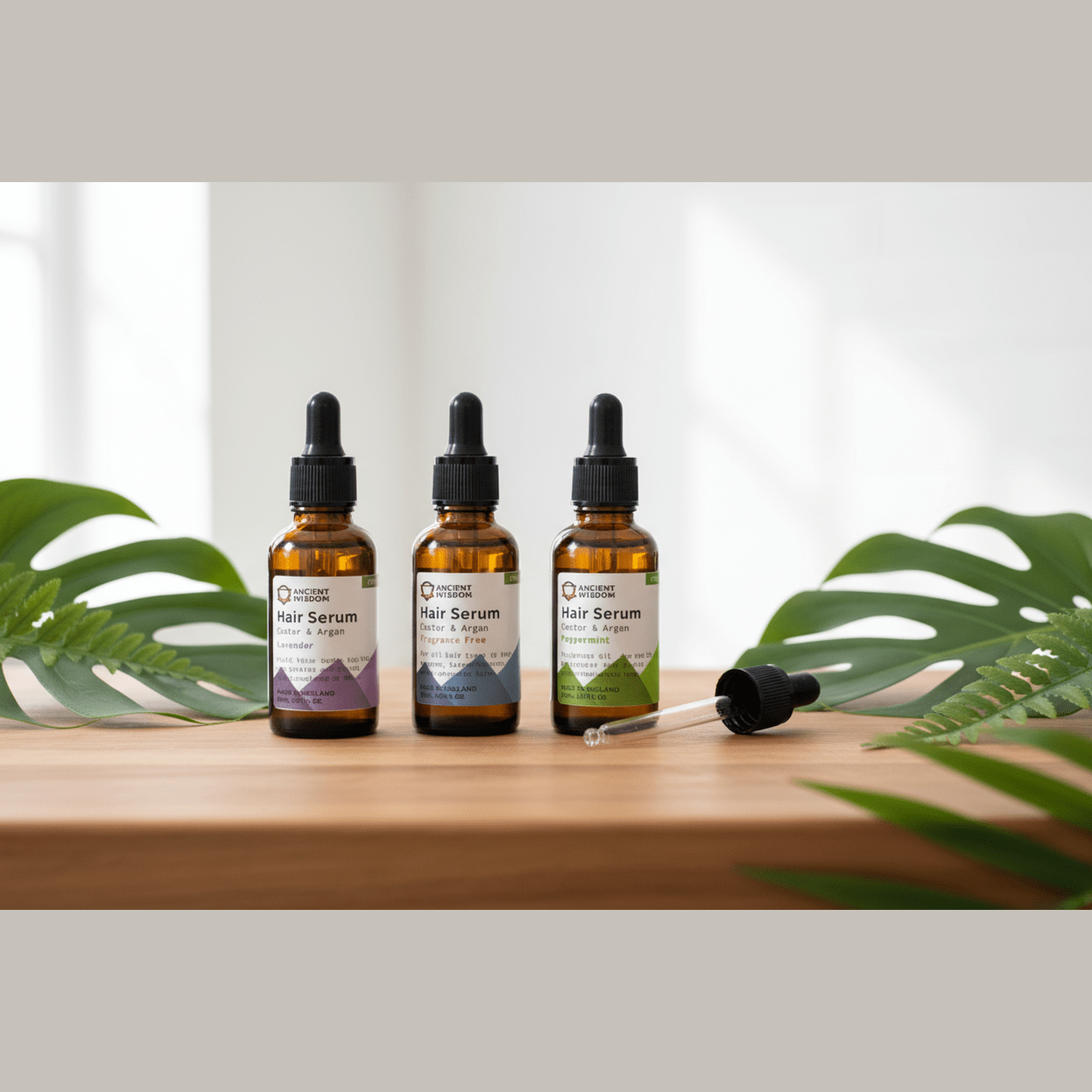 Organic Hair Serums - Vegan-Friendly - Argan Oil & Pure Essential Oils