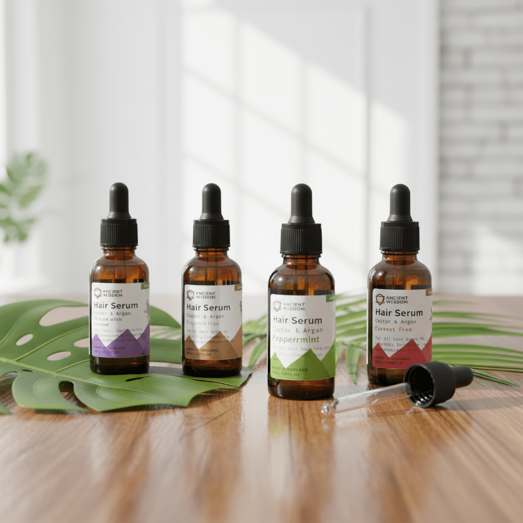 Organic Hair Serums - Vegan-Friendly - Argan Oil & Pure Essential Oils