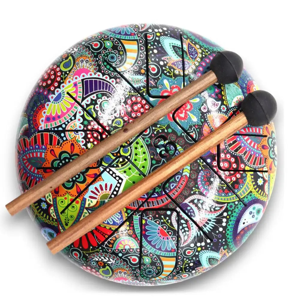 Ancient Wisdom Happy Drums - Steel Tongue Indian Hapi Drums Arts & Entertainment > Hobbies & Creative Arts > Musical Instruments > Percussion > Drums > Hapi Drums emmy-jane-boutique.myshopify.com