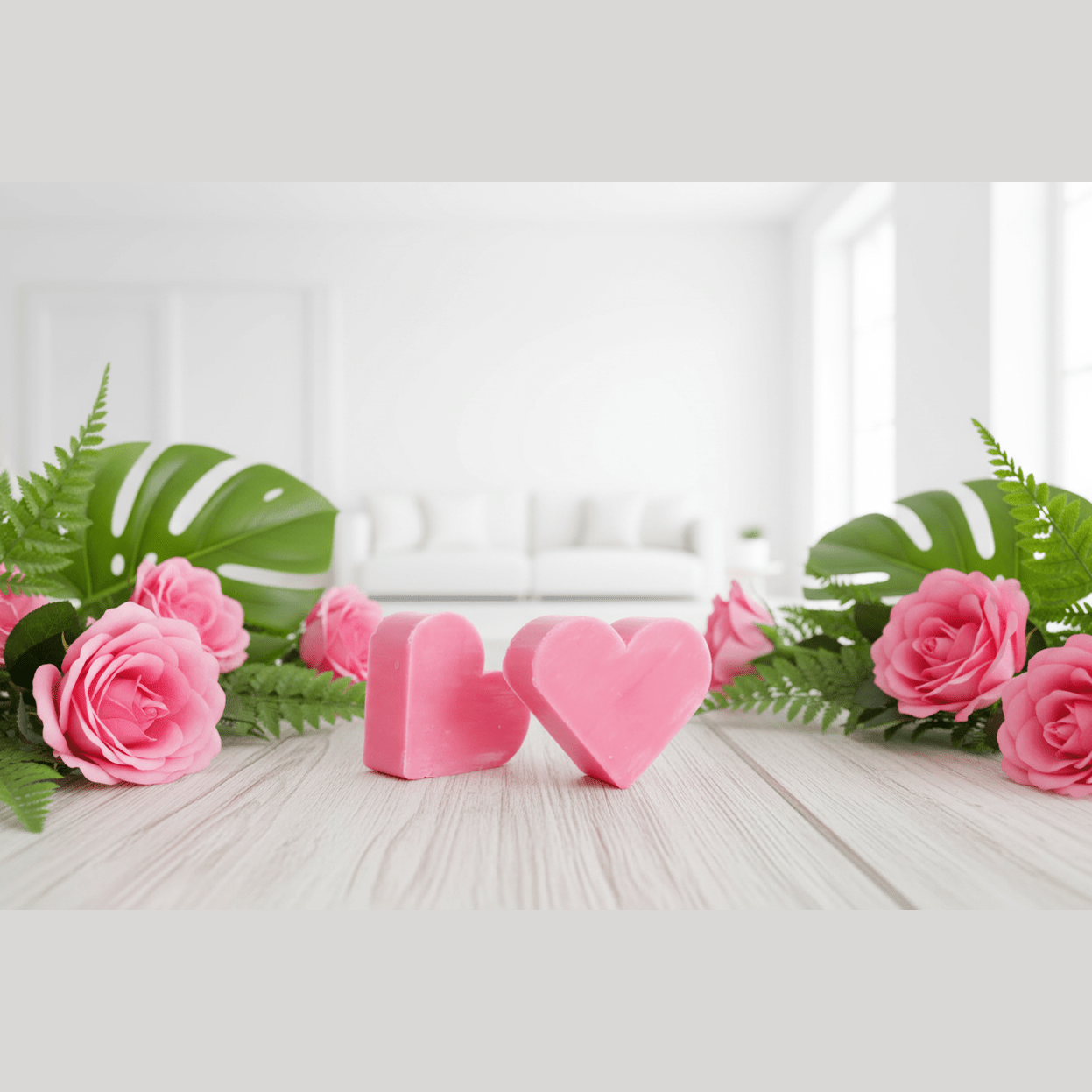 Heart Shaped Scented Guest Soaps - Box of 10 - SLS & Paraben Free - Soap Gift