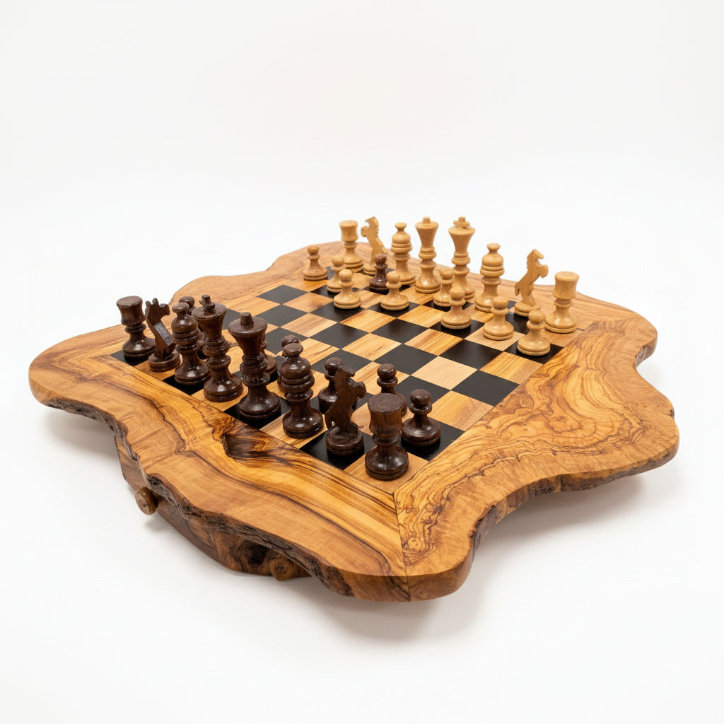 chess table with drawer