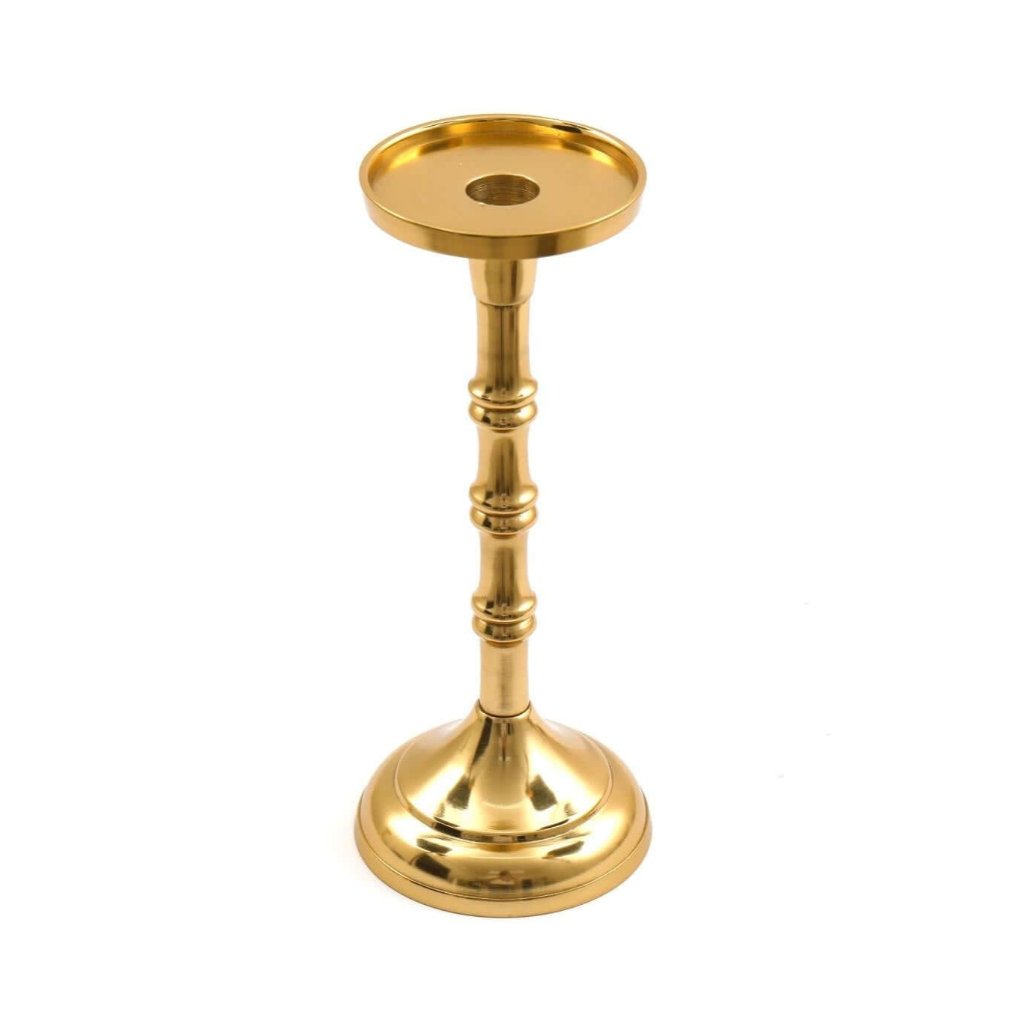 Gold Pillar Candlestick Medium-0