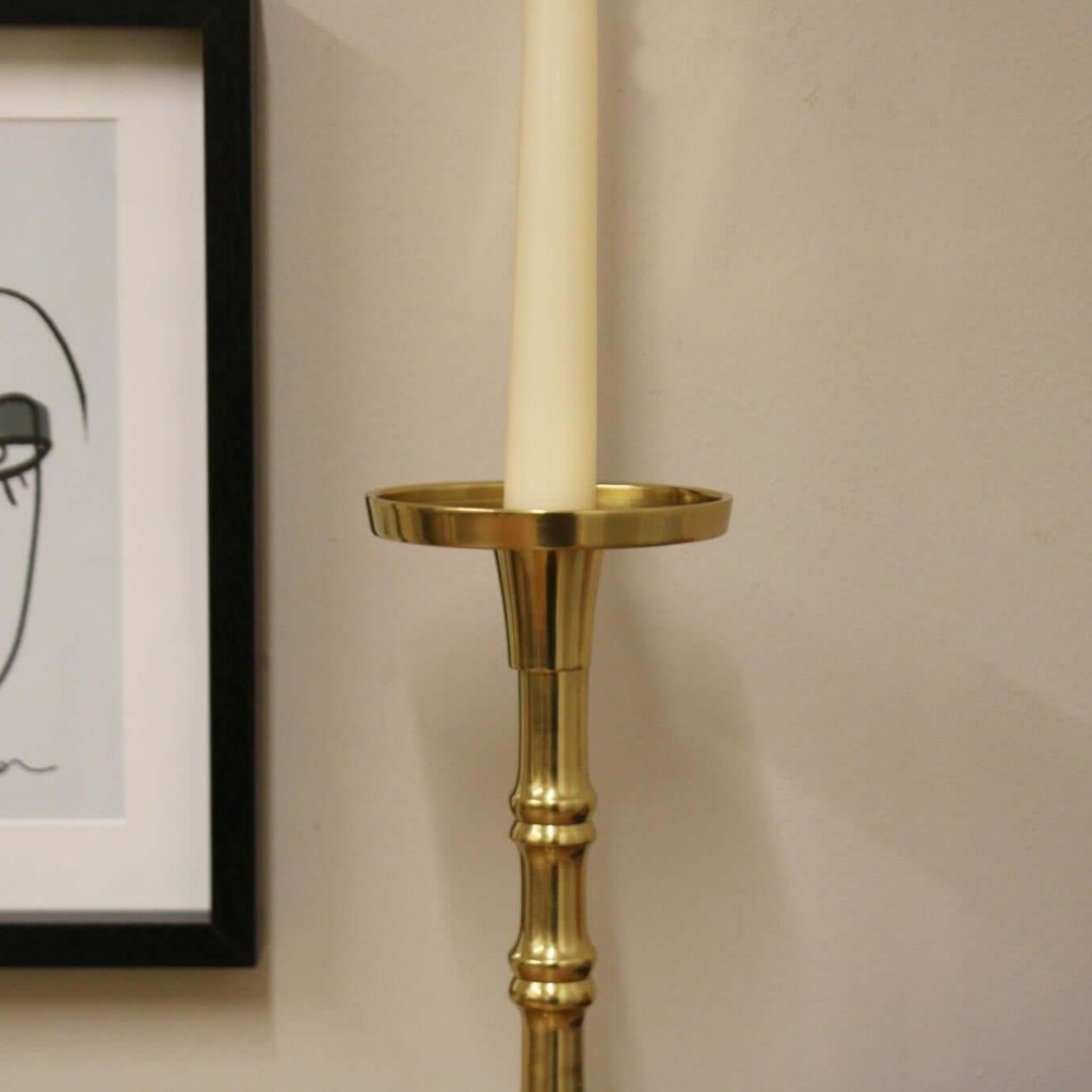 Gold Pillar Candlestick Medium-4