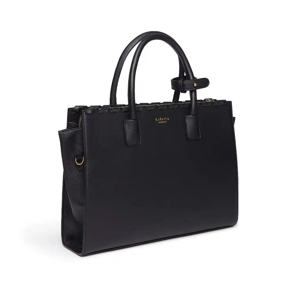 LaBante London Sheila Vegan Laptop Bag - Black Luggage & Bags > Briefcases > Laptop Bags > emmy-jane-boutique.myshopify.com