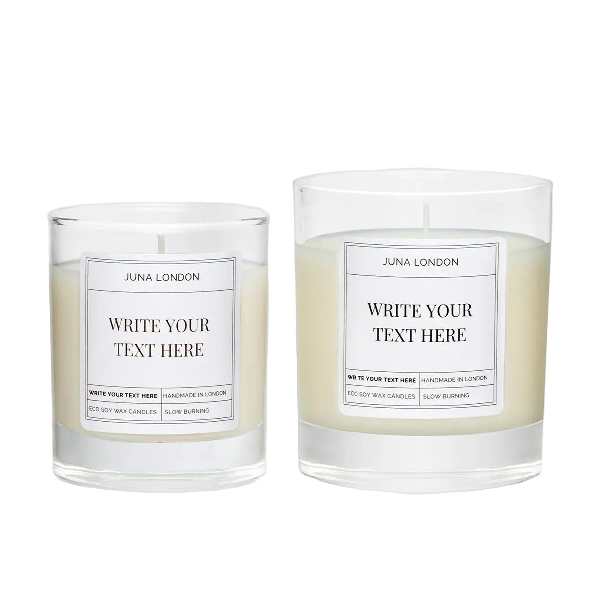 candle with a message