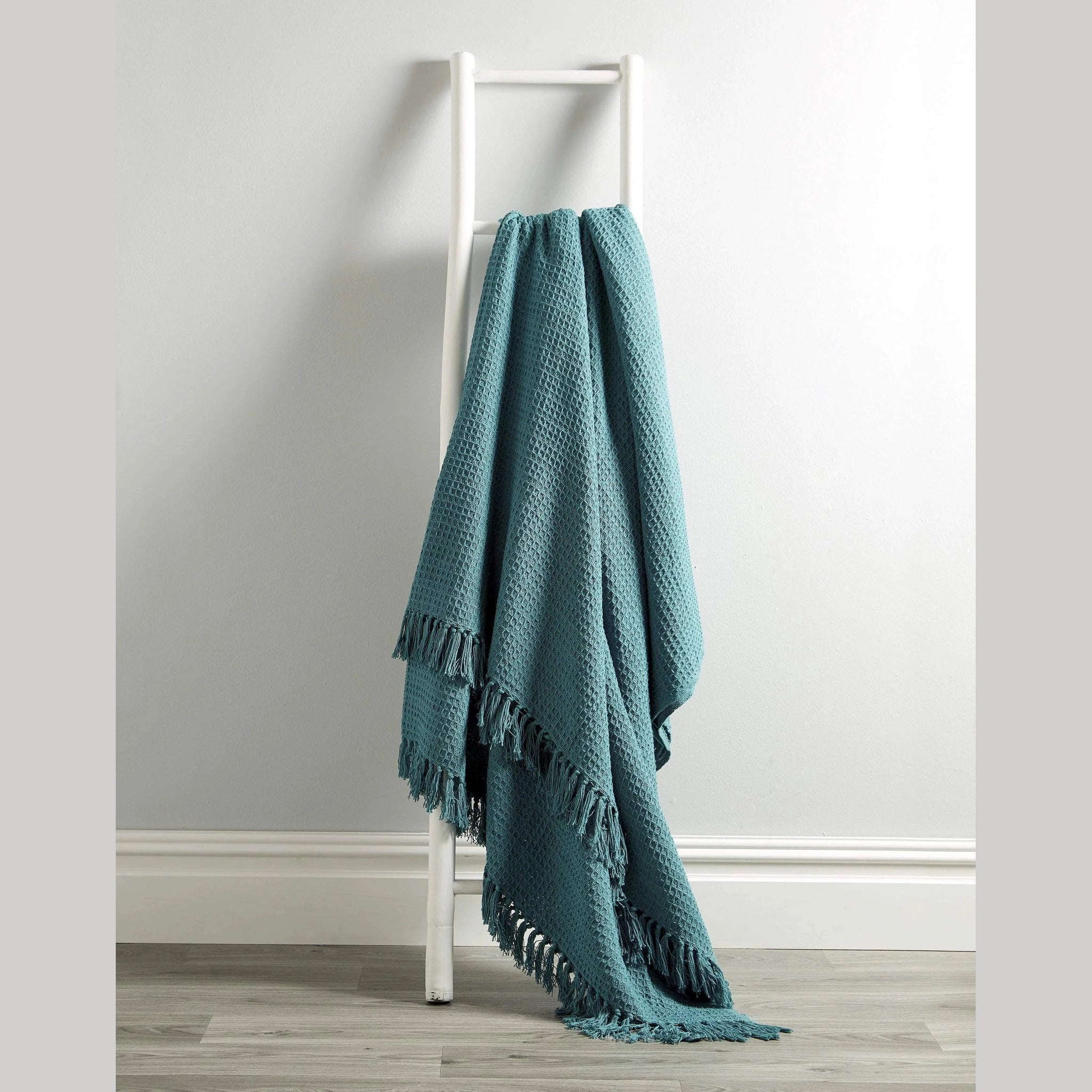 OLIVIA ROCCO Pure Indian Cotton Handwoven Throw Honeycomb Blanket 10 Colours Throw emmy-jane-boutique.myshopify.com