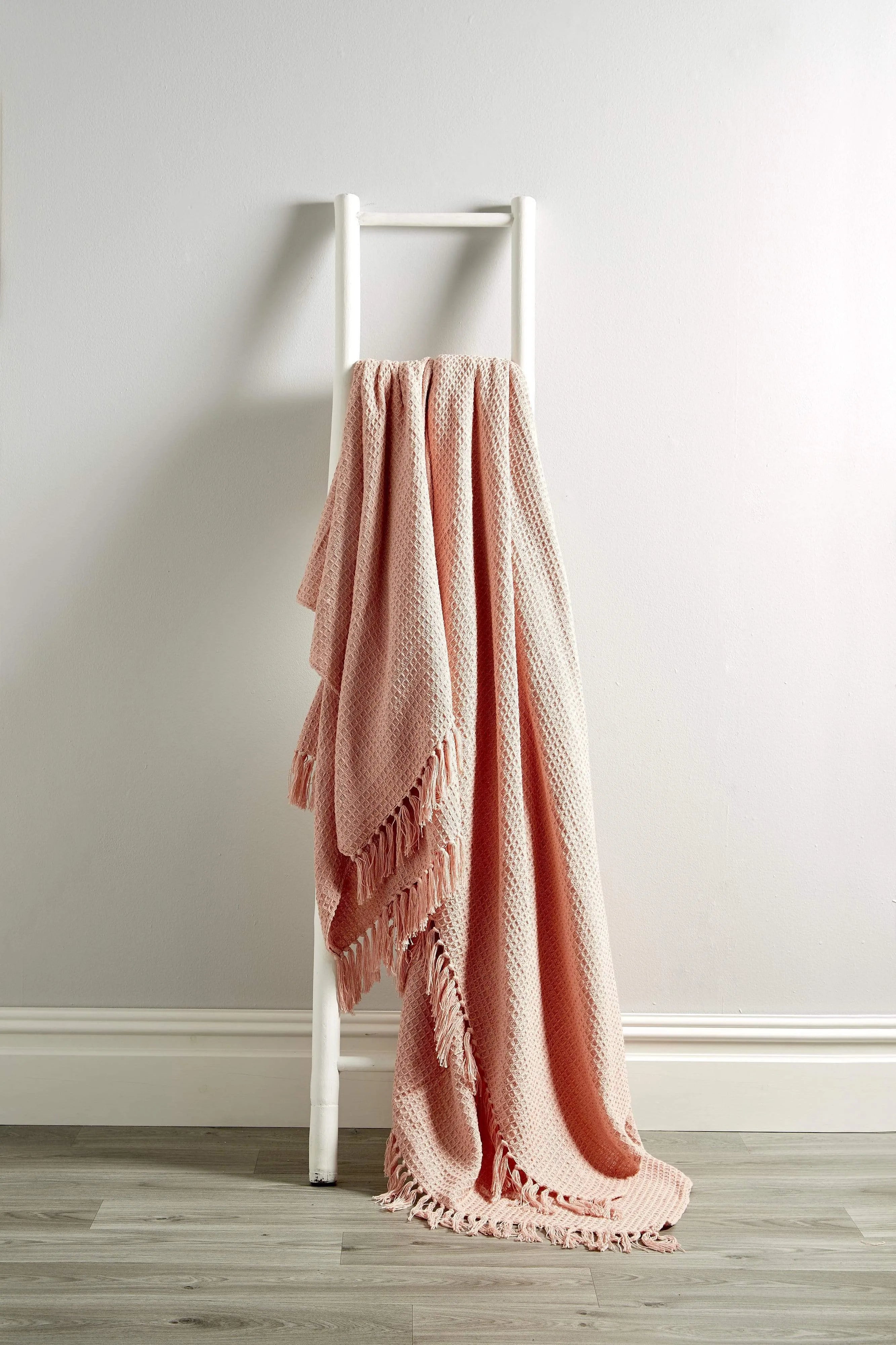 OLIVIA ROCCO Pure Indian Cotton Handwoven Throw Honeycomb Blanket 10 Colours Throw emmy-jane-boutique.myshopify.com