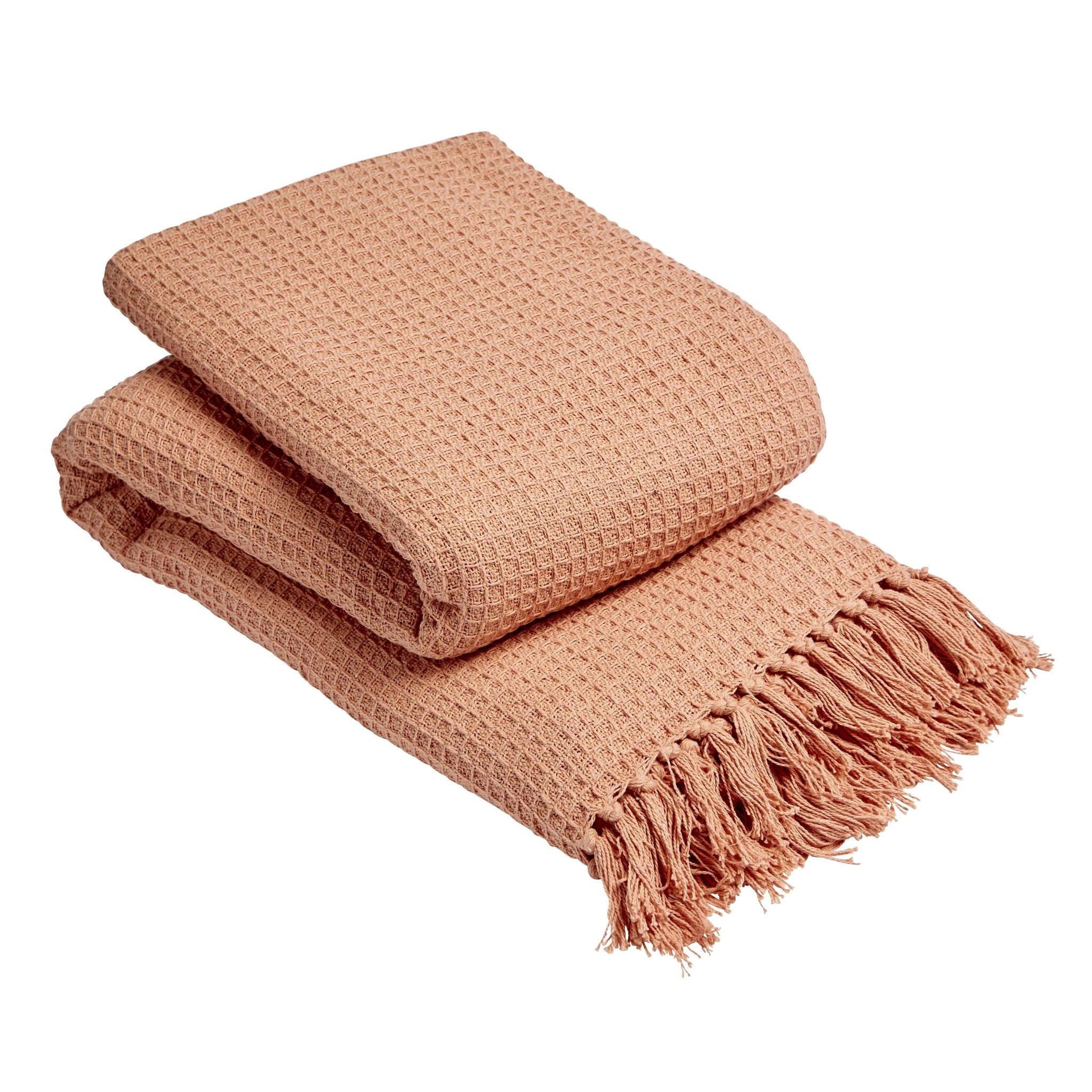 OLIVIA ROCCO Pure Indian Cotton Handwoven Throw Honeycomb Blanket 10 Colours Throw emmy-jane-boutique.myshopify.com