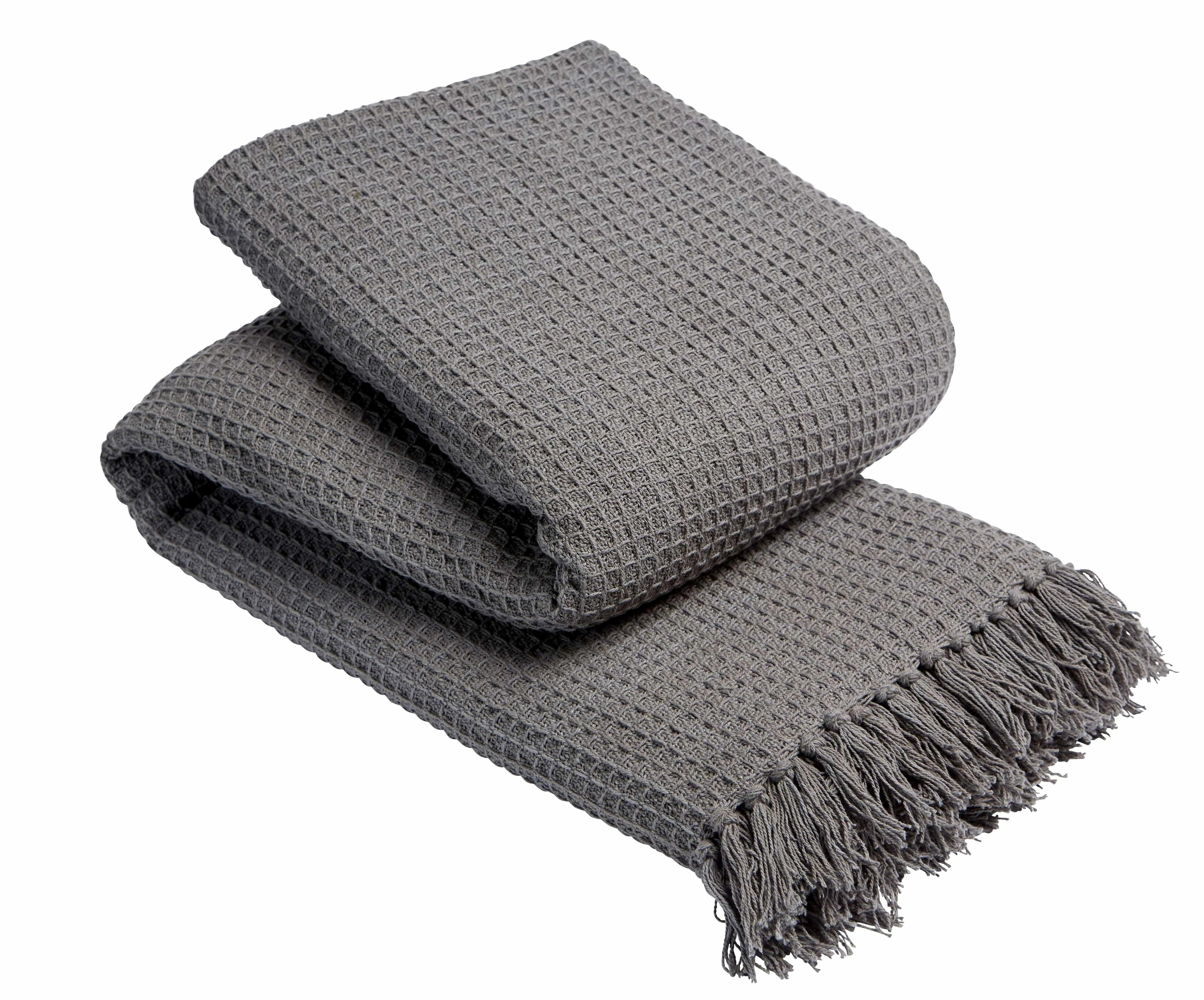 OLIVIA ROCCO Pure Indian Cotton Handwoven Throw Honeycomb Blanket 10 Colours Throw emmy-jane-boutique.myshopify.com