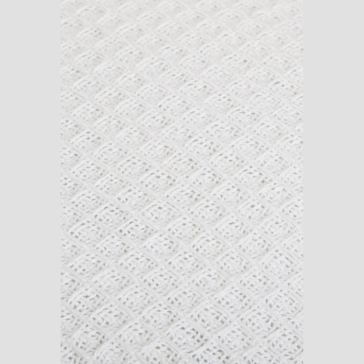 OLIVIA ROCCO Lisbon Pure Indian Cotton Handwoven Honeycomb Cushion Cover White