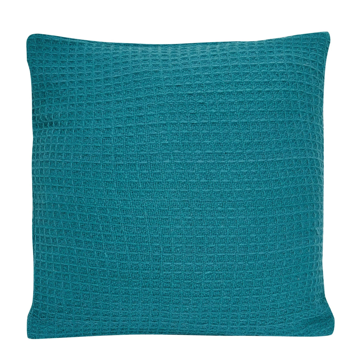 Cotton Handwoven Honeycomb Vibrant Cushion Teal