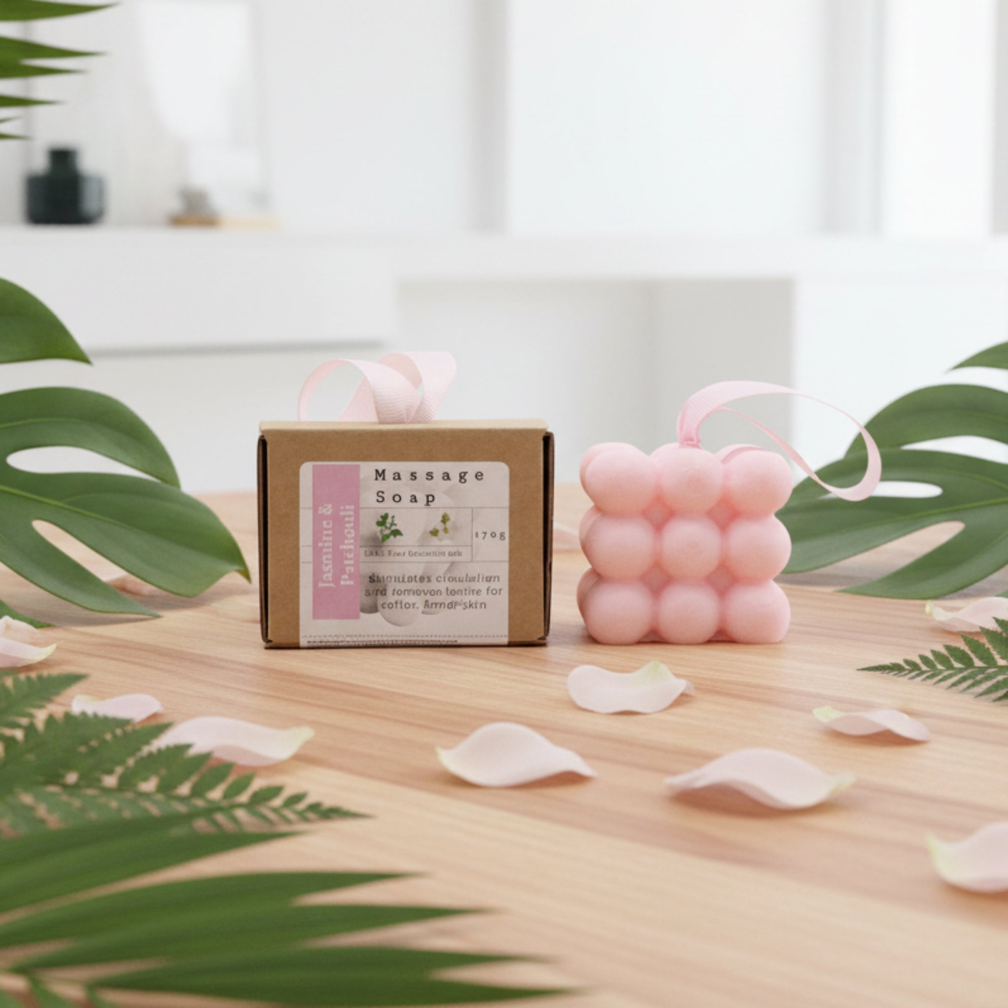 Boxed Single Massage Soaps - Jasmine & Patchouli