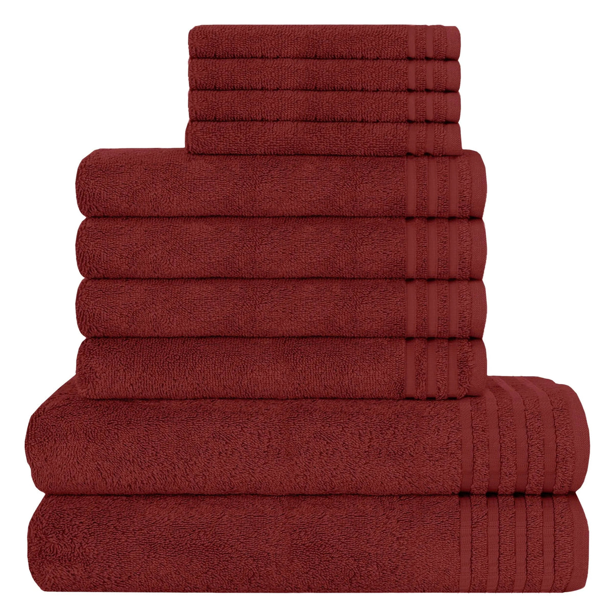 10 Piece Monaco Luxury Egyptian Cotton Towel Set 500 GSM