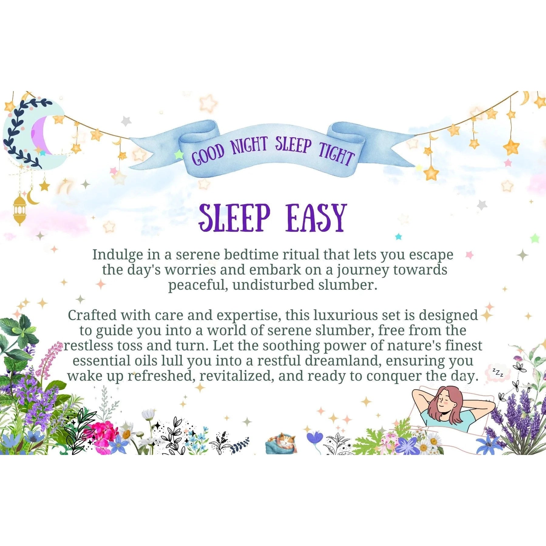 LoveHerbsOnTheHill Gifts for Sleep - Sleep Easy Box Set - Better Sleep Gift Set Health & Beauty > Personal Care > Cosmetics > Bath & Body Gift Baskets > Bath and Body Sets > Gifts for Sleep > Sleep Easy Box Set > Better Sleep Gift Set emmy-jane-boutique.myshopify.com
