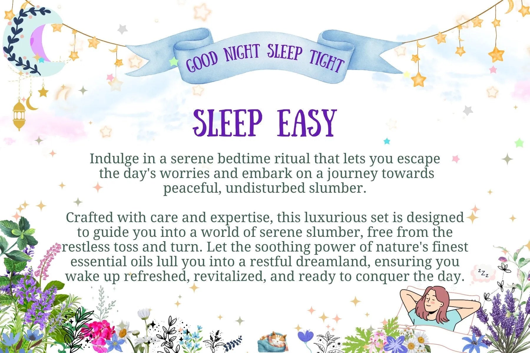 LoveHerbsOnTheHill Gifts for Sleep - Sleep Easy Box Set - Better Sleep Gift Set Health & Beauty > Personal Care > Cosmetics > Bath & Body Gift Baskets > Bath and Body Sets > Gifts for Sleep > Sleep Easy Box Set > Better Sleep Gift Set emmy-jane-boutique.myshopify.com