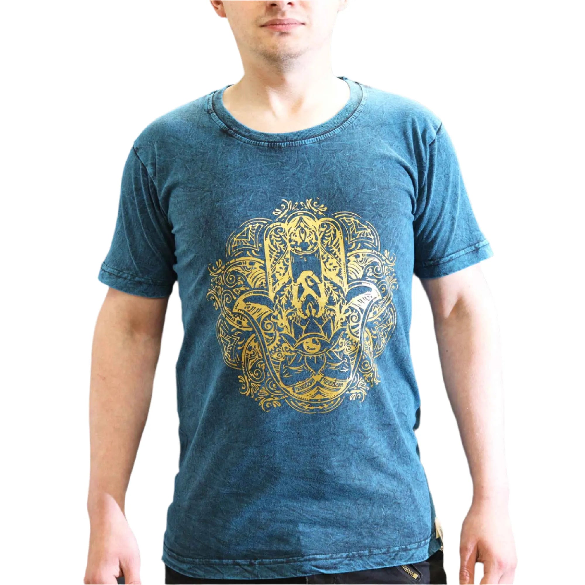 Nomad Sari Stonewashed Handmade Nomad Sari Tees Cotton T-Shirts Clothing & Accessories > Clothing > Shirts & Tops > Unisex Cotton T-Shirts > Stonewashed Cotton T-Shirts > Unisex T Shirts > Handmade T-Shirts > Nomad Sari Tees emmy-jane-boutique.myshopify.com