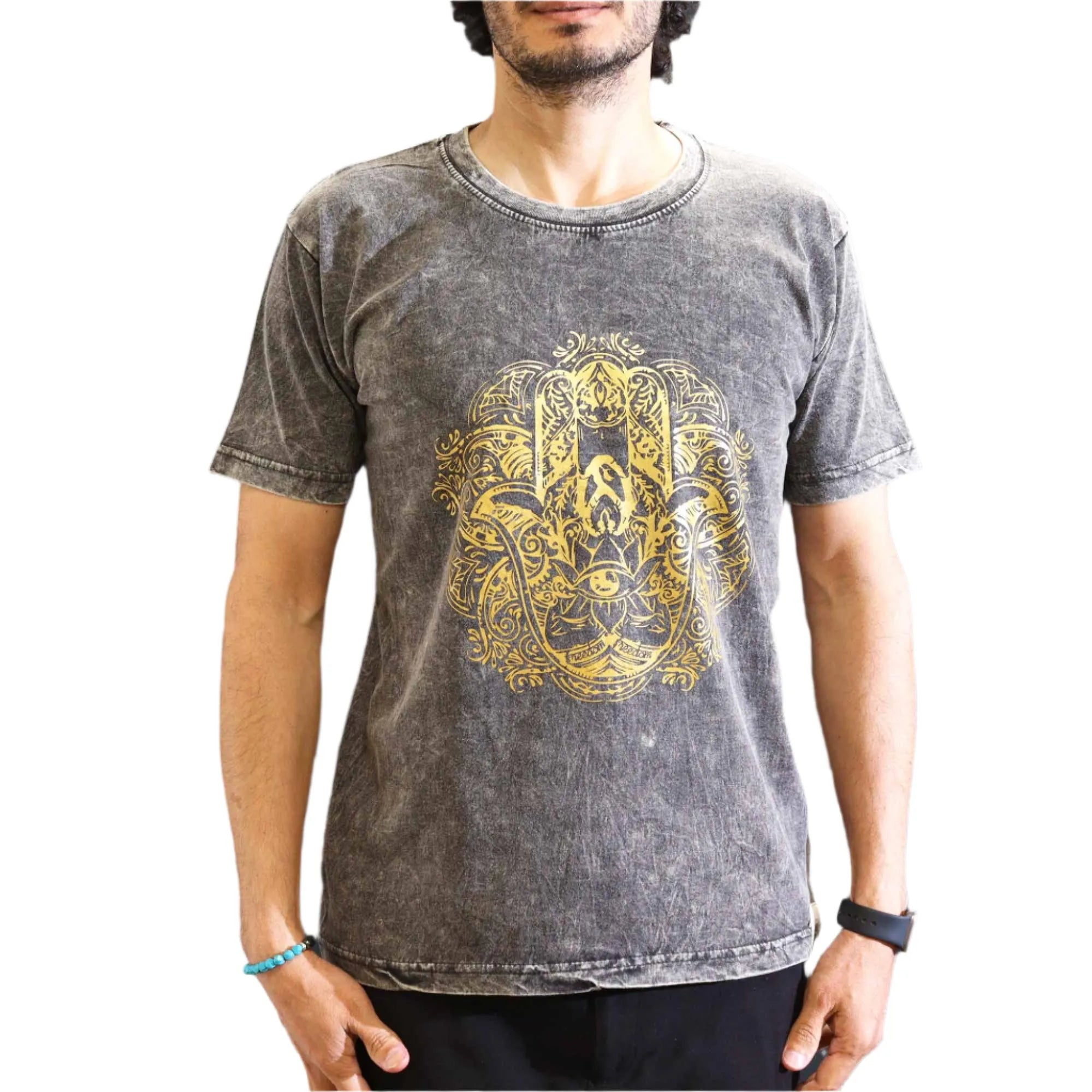 Nomad Sari Stonewashed Handmade Nomad Sari Tees Cotton T-Shirts Clothing & Accessories > Clothing > Shirts & Tops > Unisex Cotton T-Shirts > Stonewashed Cotton T-Shirts > Unisex T Shirts > Handmade T-Shirts > Nomad Sari Tees emmy-jane-boutique.myshopify.com