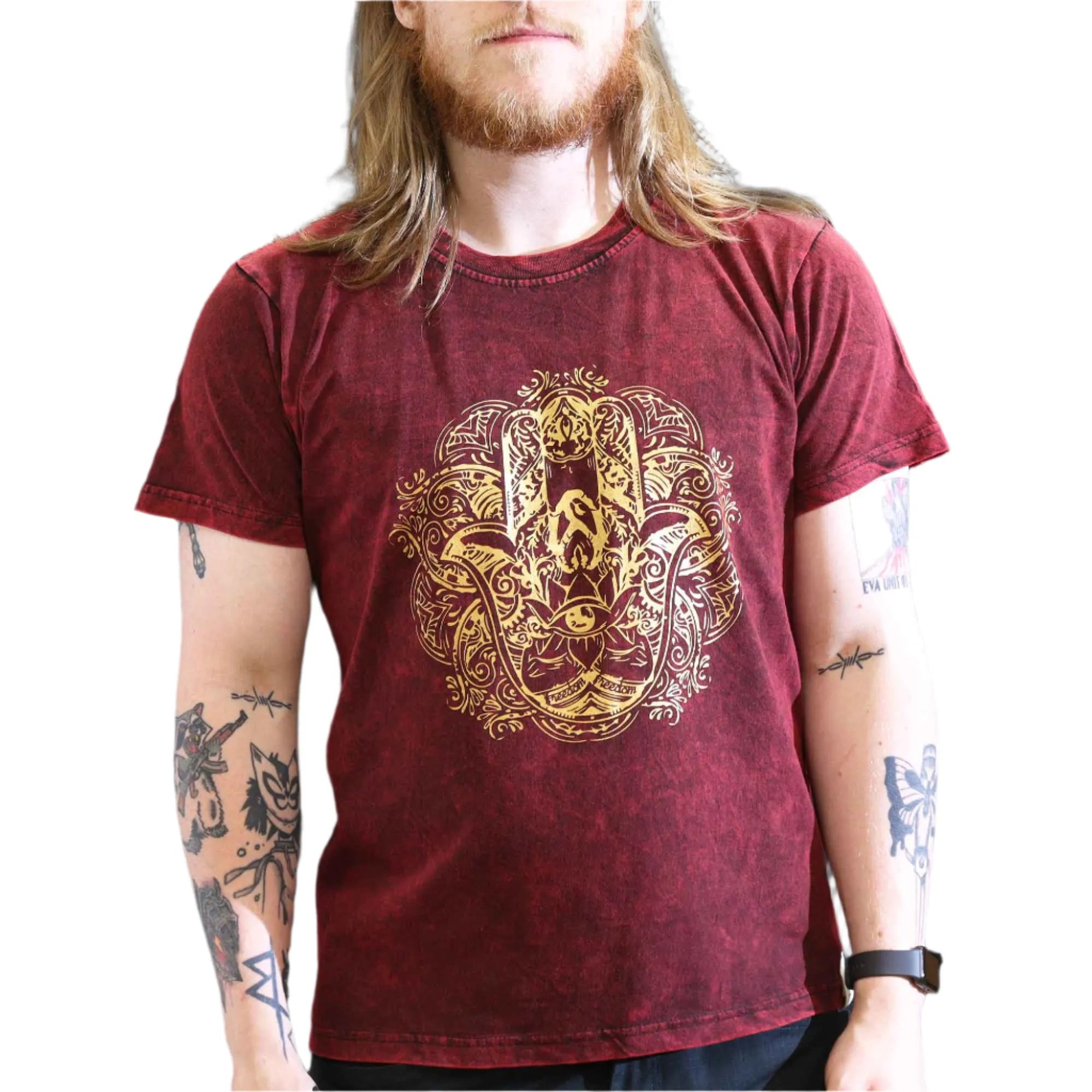 Nomad Sari Stonewashed Handmade Nomad Sari Tees Cotton T-Shirts Clothing & Accessories > Clothing > Shirts & Tops > Unisex Cotton T-Shirts > Stonewashed Cotton T-Shirts > Unisex T Shirts > Handmade T-Shirts > Nomad Sari Tees emmy-jane-boutique.myshopify.com