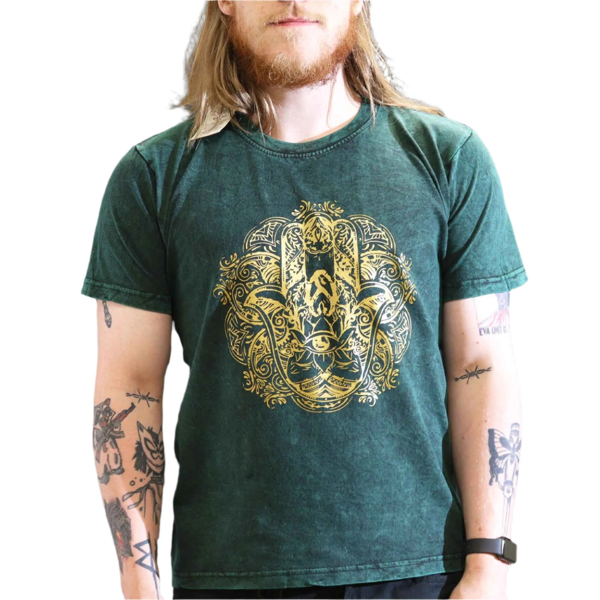 Nomad Sari Stonewashed Handmade Nomad Sari Tees Cotton T-Shirts Clothing & Accessories > Clothing > Shirts & Tops > Unisex Cotton T-Shirts > Stonewashed Cotton T-Shirts > Unisex T Shirts > Handmade T-Shirts > Nomad Sari Tees emmy-jane-boutique.myshopify.com