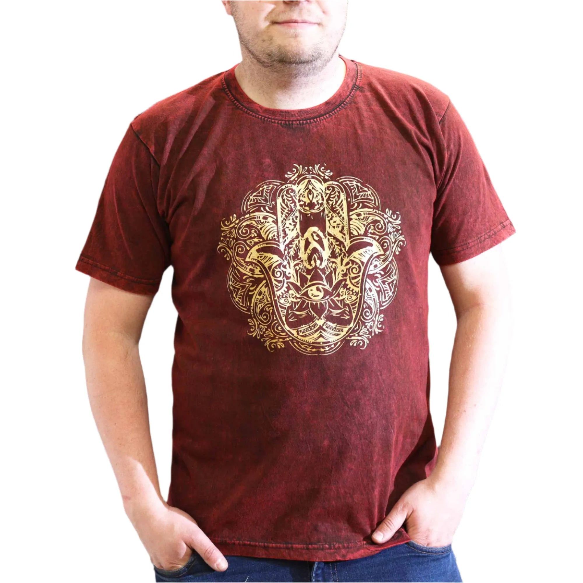 Nomad Sari Stonewashed Handmade Nomad Sari Tees Cotton T-Shirts Clothing & Accessories > Clothing > Shirts & Tops > Unisex Cotton T-Shirts > Stonewashed Cotton T-Shirts > Unisex T Shirts > Handmade T-Shirts > Nomad Sari Tees emmy-jane-boutique.myshopify.com