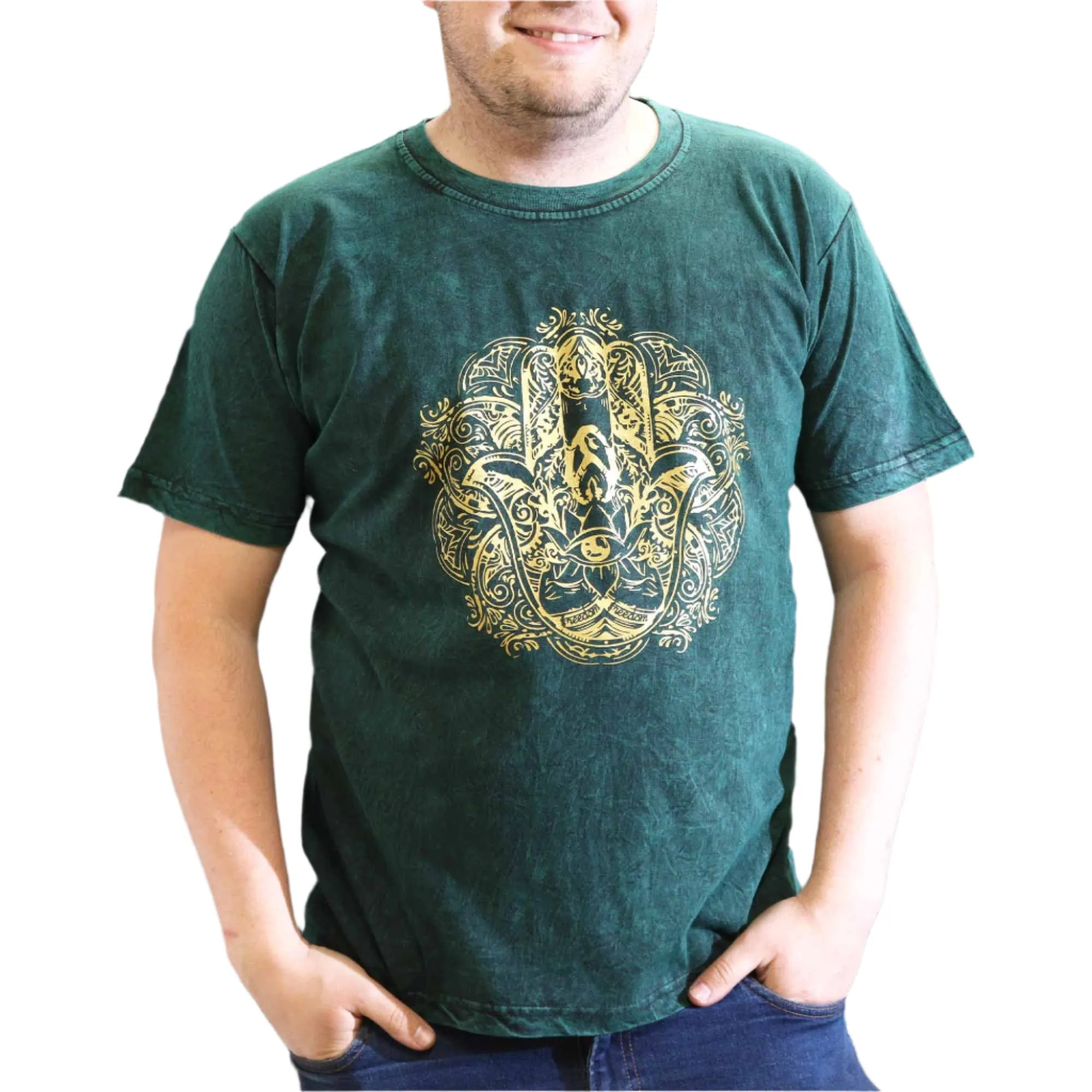 Nomad Sari Stonewashed Handmade Nomad Sari Tees Cotton T-Shirts Clothing & Accessories > Clothing > Shirts & Tops > Unisex Cotton T-Shirts > Stonewashed Cotton T-Shirts > Unisex T Shirts > Handmade T-Shirts > Nomad Sari Tees emmy-jane-boutique.myshopify.com