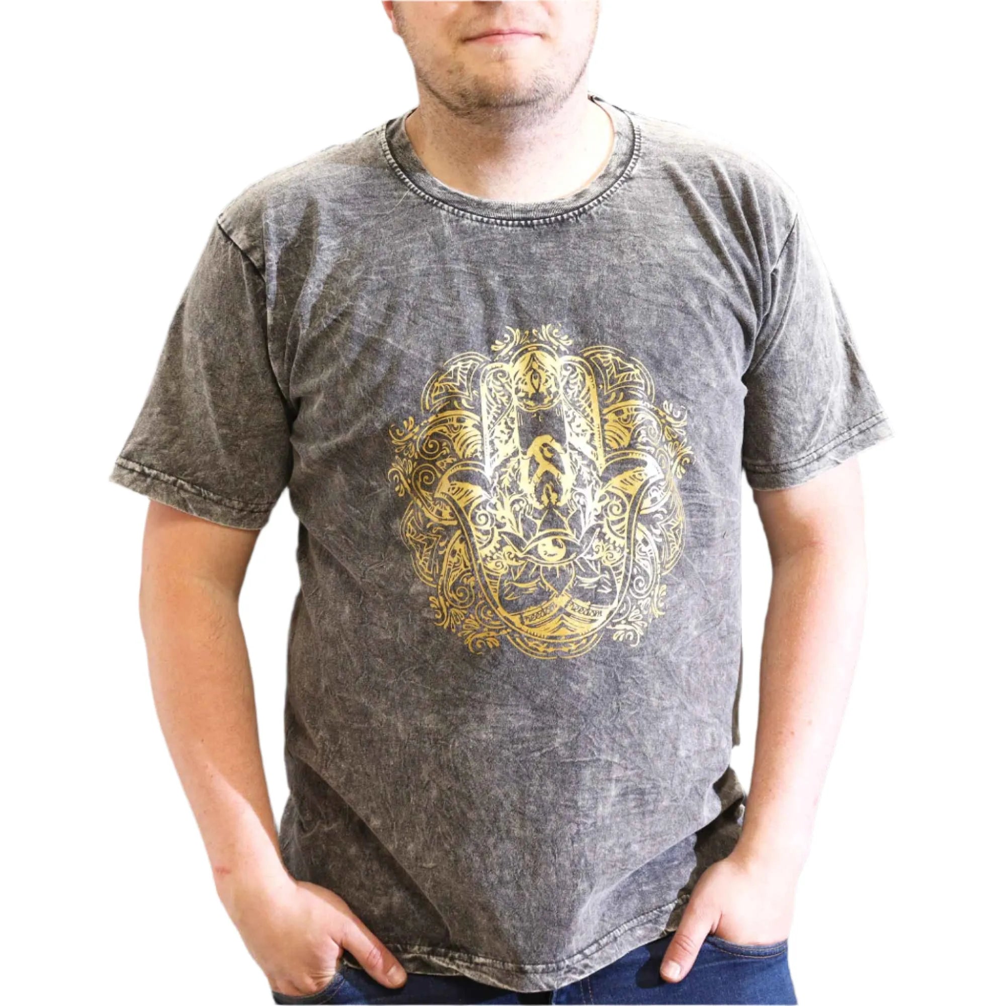 Nomad Sari Stonewashed Handmade Nomad Sari Tees Cotton T-Shirts Clothing & Accessories > Clothing > Shirts & Tops > Unisex Cotton T-Shirts > Stonewashed Cotton T-Shirts > Unisex T Shirts > Handmade T-Shirts > Nomad Sari Tees emmy-jane-boutique.myshopify.com