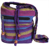 Indian Cotton Sling Bag - Nepal  Stripe - 6 Colours - Fairly Traded
