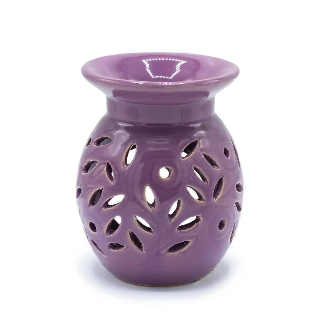 Emmy Jane Classic Ceramic Oil Burners - Floral Design - Choice of 5 Colours Home & Garden > Decor > Home Fragrance Accessories > Aroma Diffusers > Ceramic Oil Burners emmy-jane-boutique.myshopify.com
