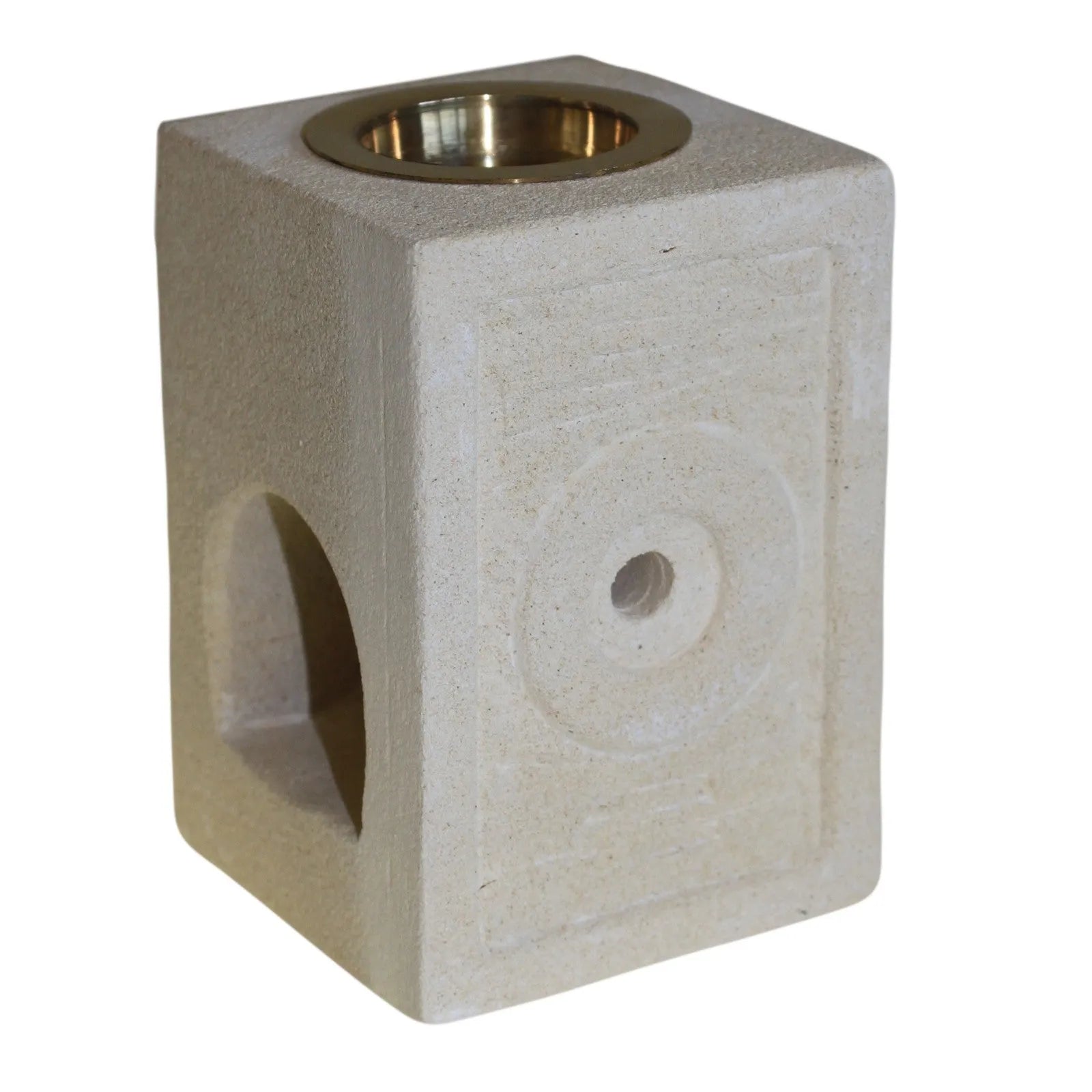 Ancient Wisdom Sandstone Wax Melt & Oil Burner - Hand Carved in Indonesia Home & Garden > Decor > Home Fragrance Accessories > Candle & Oil Warmers > Sandstone Wax Melt & Oil Burners > Hand Carved Oil Burners > indonesian oil burners emmy-jane-boutique.myshopify.com