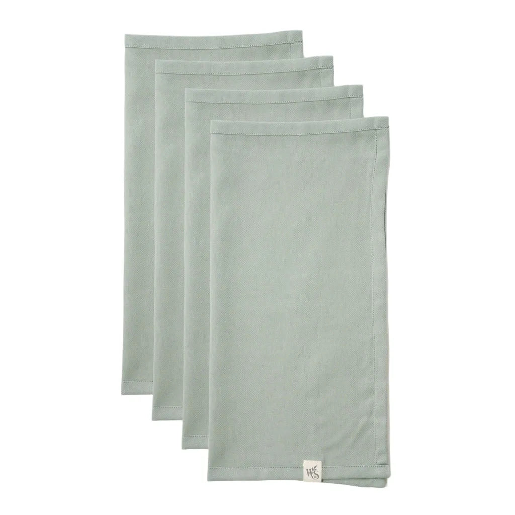Wild And Stone Organic Cotton Napkins - Blue Green Grey Red Sand - Set of 4 Home & Garden > Linens & Bedding > Table Linen > Cloth Serviettes > Napkins > Organic Cotton Napkins > Blue Green Grey Red Sand Napkins > Set of 4 Napkins emmy-jane-boutique.myshopify.com