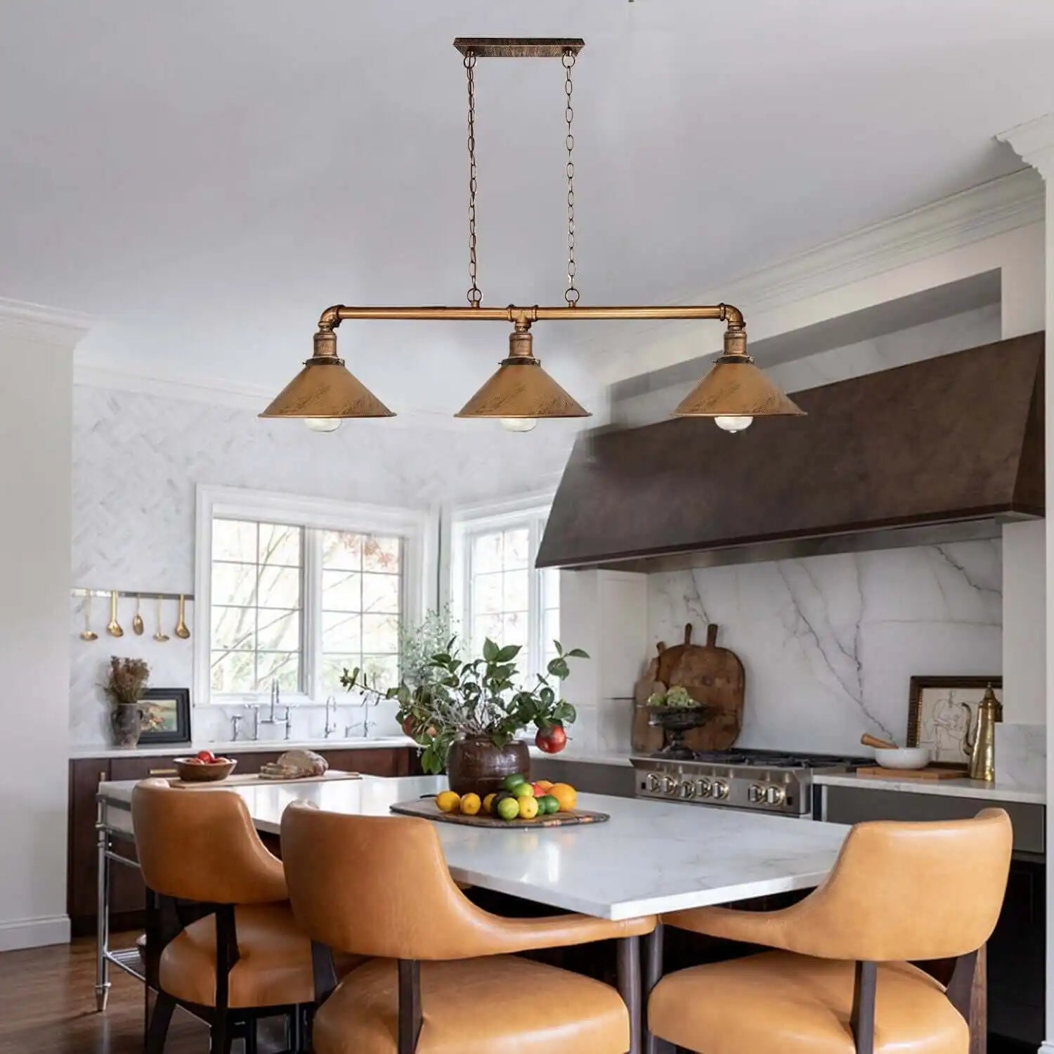 LEDSone Pipe Ceiling Lighting Steampunk Lamp Shades 3 Way Vintage Lighting Fixture Home & Garden > Lighting > Lighting Fixtures > Ceiling Light Fixtures > Ceiling Lights > Metal Ceiling Lights > Pendant Lights emmy-jane-boutique.myshopify.com