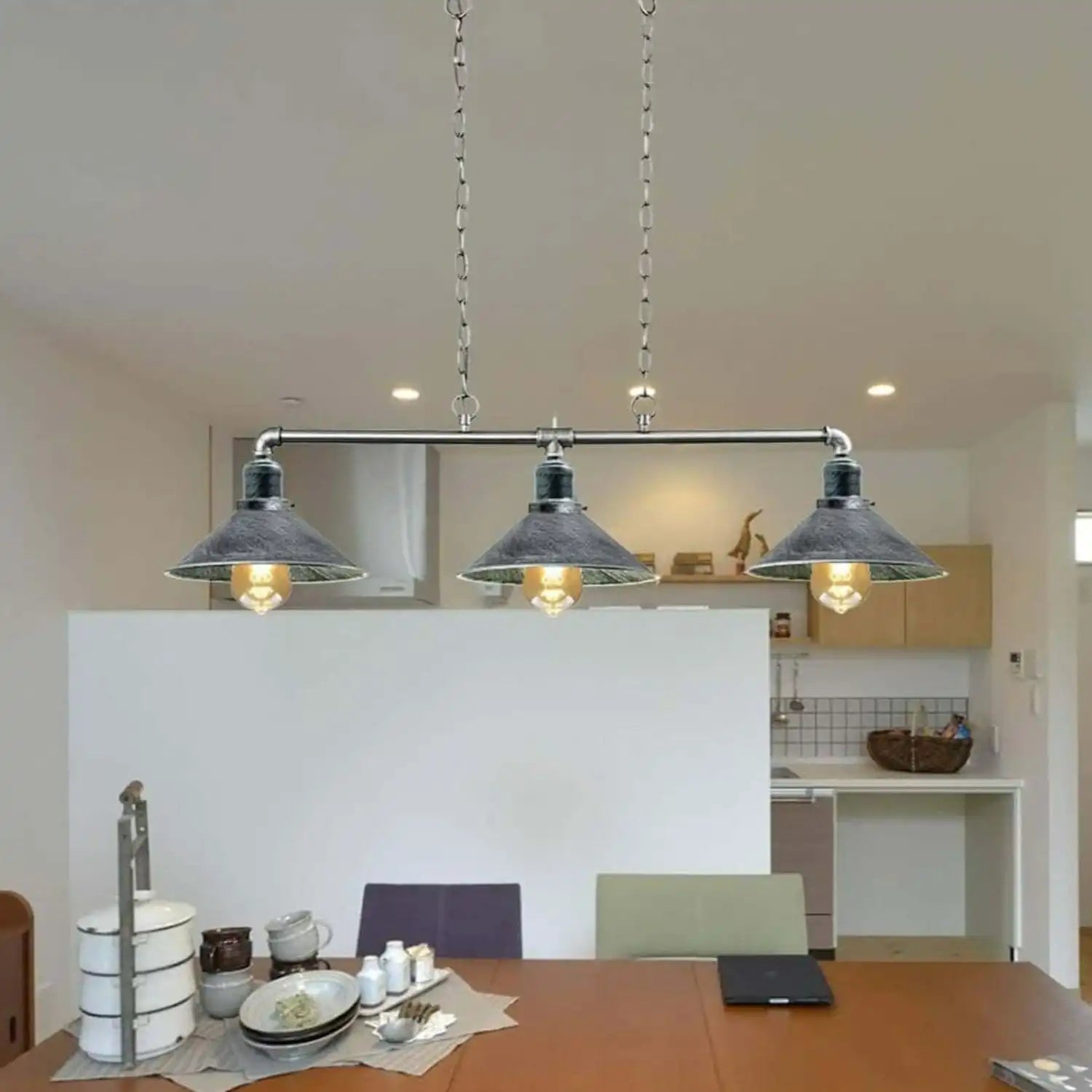 LEDSone Pipe Ceiling Lighting Steampunk Lamp Shades 3 Way Vintage Lighting Fixture Home & Garden > Lighting > Lighting Fixtures > Ceiling Light Fixtures > Ceiling Lights > Metal Ceiling Lights > Pendant Lights emmy-jane-boutique.myshopify.com