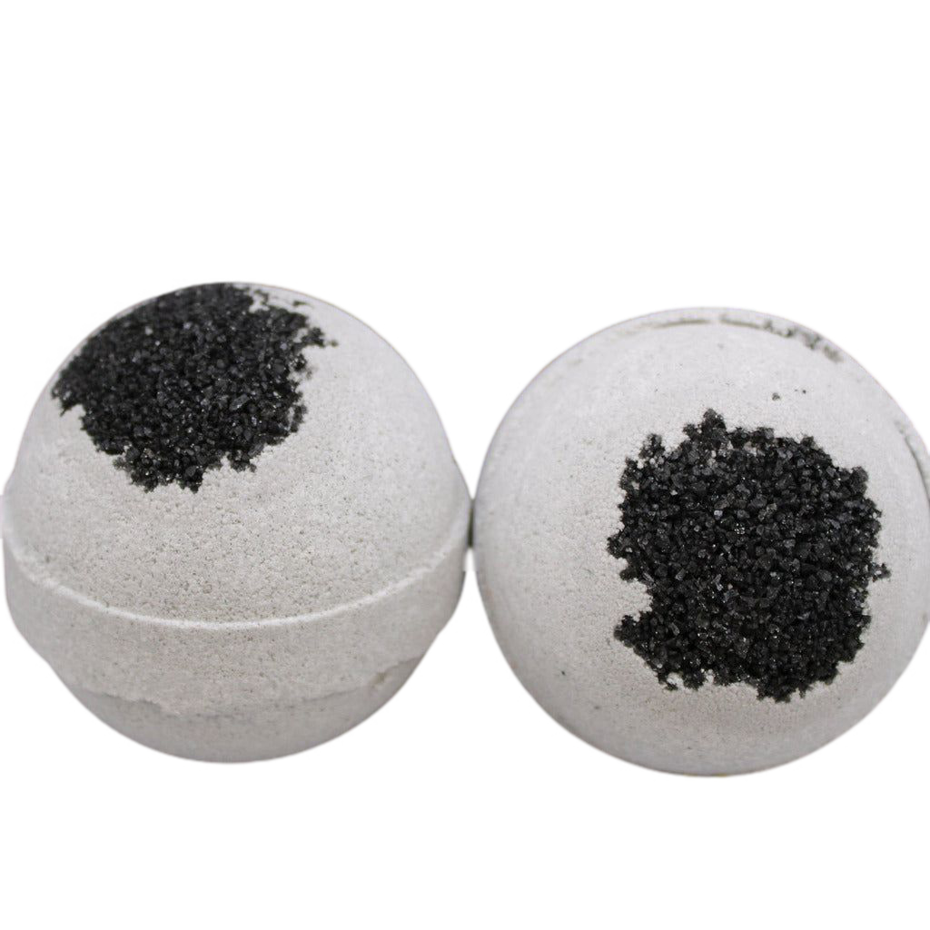 Emmy Jane Boutique Natural Activated Charcoal Handmade Bath Bombs - Sea Salt & Moss - Vegan Friendly