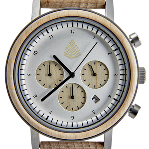 Emmy Jane Boutique The Sustainable Watch Company - The White Cedar - Natural Wood Watch