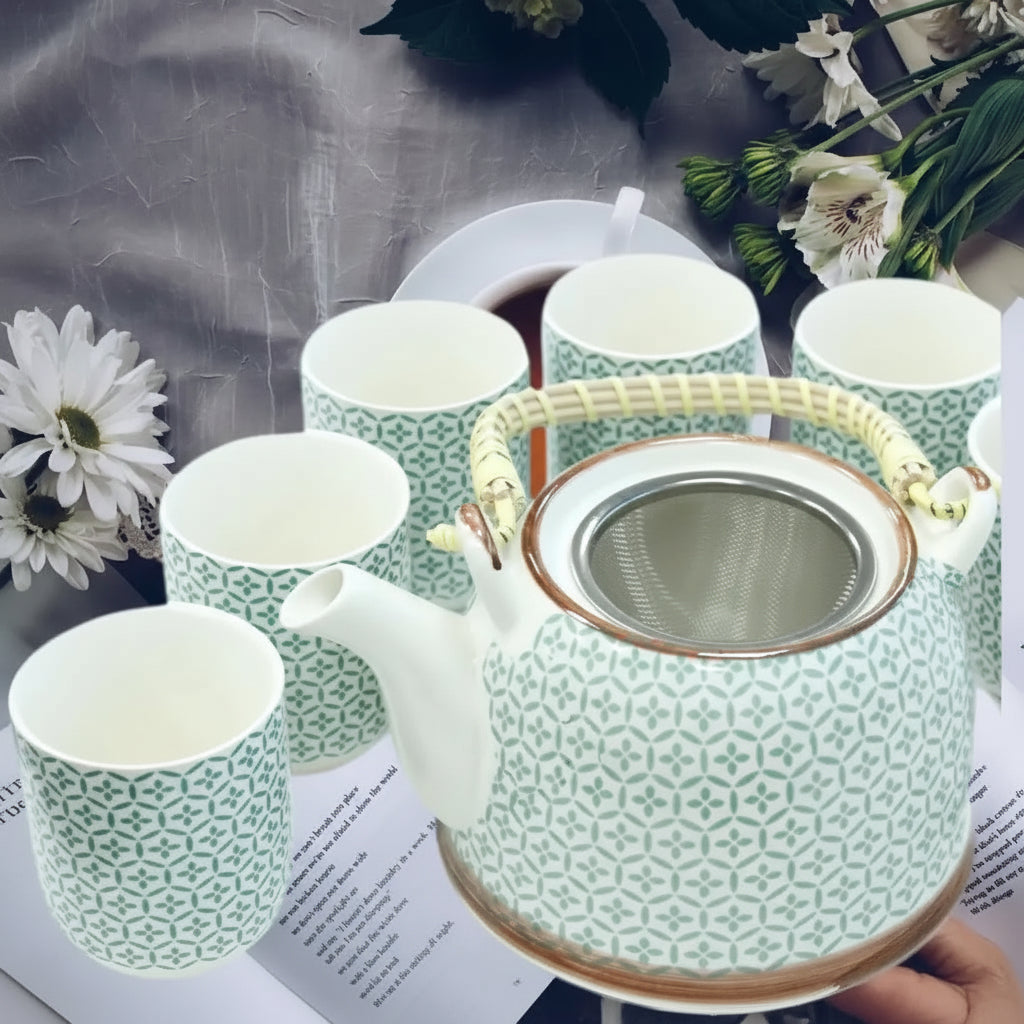 Emmy Jane Herbal Teapot Set with Cups - Ceramic - 6 Designs - Great House Warming Gift Home & Garden > Kitchen & Dining > Tableware > Coffee & Tea Sets > Herbal Teapot Sets emmy-jane-boutique.myshopify.com