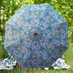 Emmy Jane - Fine Art Umbrellas - William Morris Golden Lily - Art Folding Umbrella.