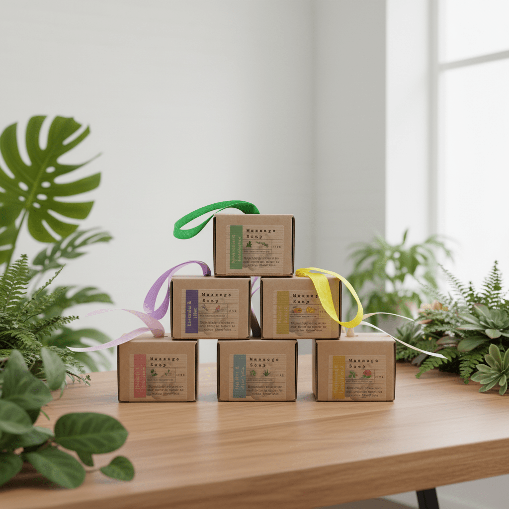 Massage Soaps Gift Boxed - Choose from 6 Great Scents & Colours