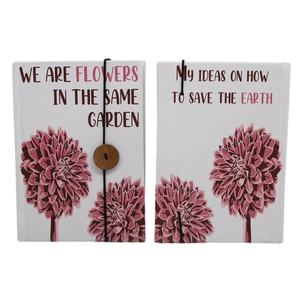 Ancient Wisdom Handmade Antique Recycled Plain Paper Notebook with Strap & Coconut Button Office Supplies > General Office Supplies > Paper Products > Notebooks & Notepads > Handmade Notebooks > Antique Recycled Plain Paper Notebook emmy-jane-boutique.myshopify.com