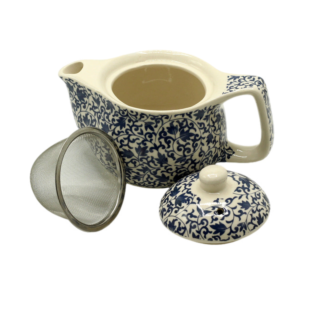 Emmy Jane - Small Herbal Teapot with Built In Strainer - Ceramic Diffuser Tea Pot. This range of sets of teapots is great for brewing your favouite herbal tea and a perfect gift for any tea lover. We have some lovely designs to choose from, and you can make teabag-free tea, and help reduce waste. A perfect housewarming gift.